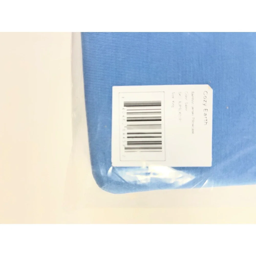 Cozy Earth Bamboo Jersey Pillowcases King Color Sailor Blue NIP